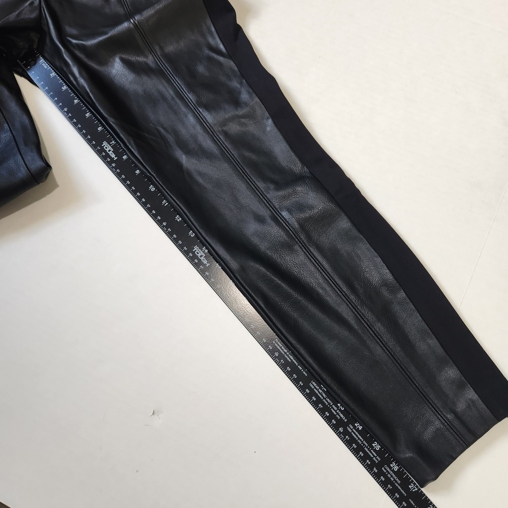 Ted Baker NWT Faux Leather Legging Trousers Black High Rise Size 3 US 8 Side Zip - Picture 8 of 11
